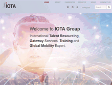 Tablet Screenshot of iota-group.com